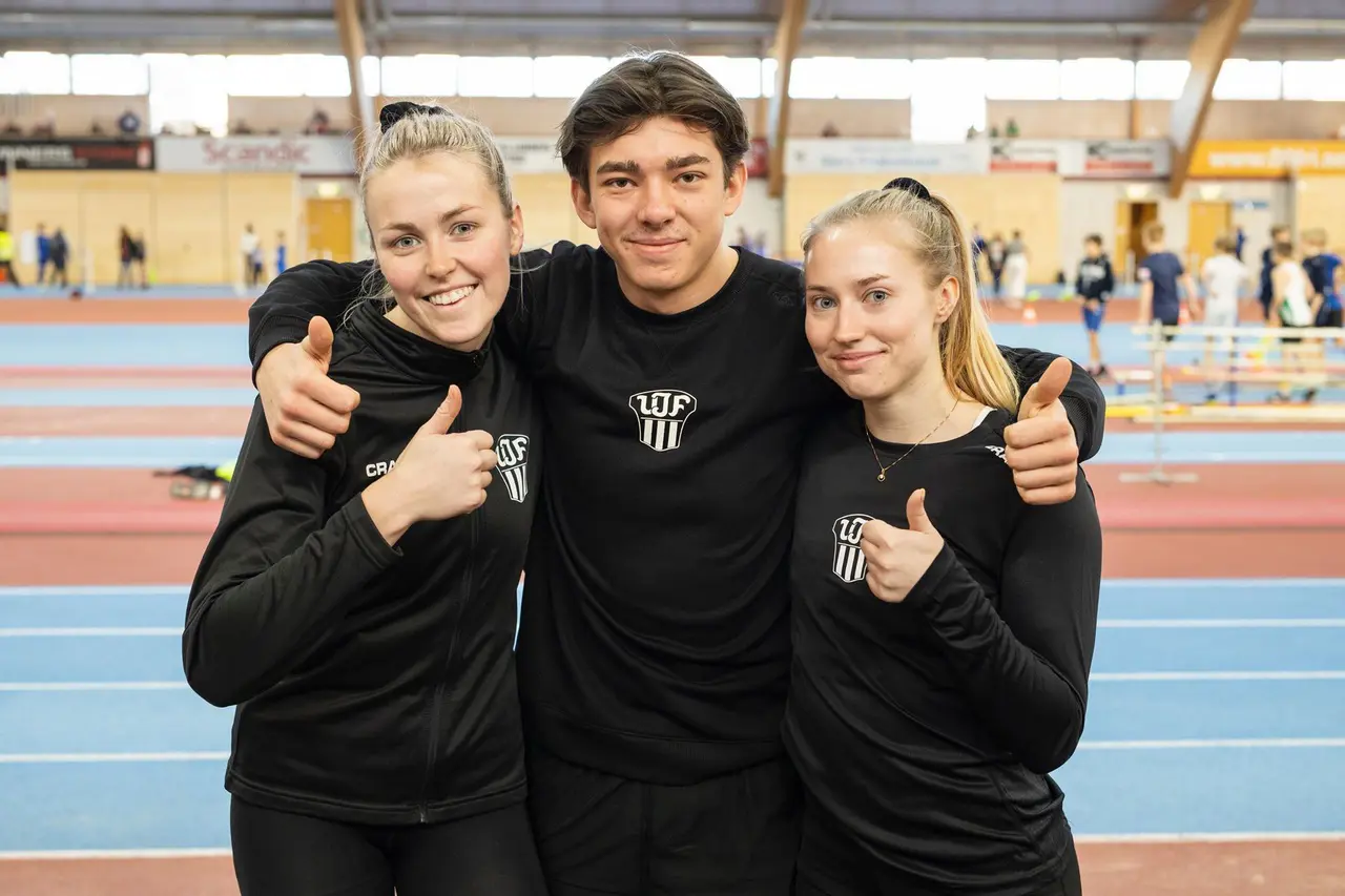 Klara Pedersen, Lukas Olsson och Sofia Lindh i Täby. Foto: Richard Andersson