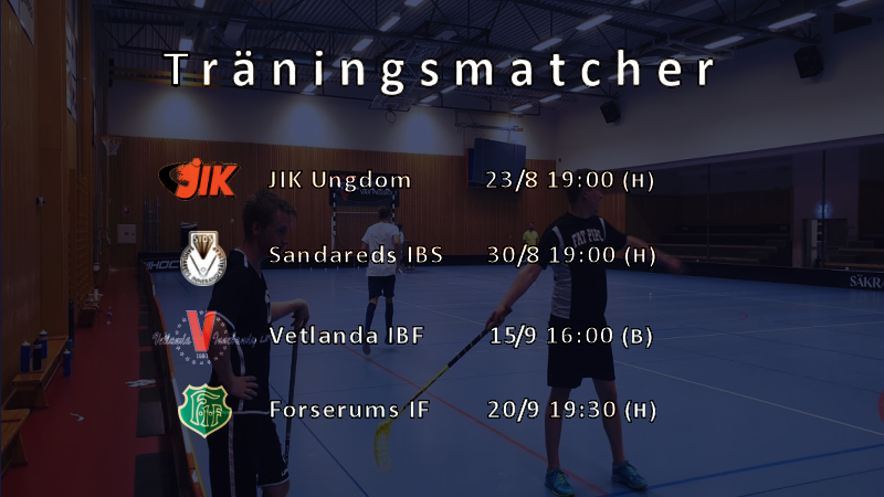 Träningsmatcher 19/20