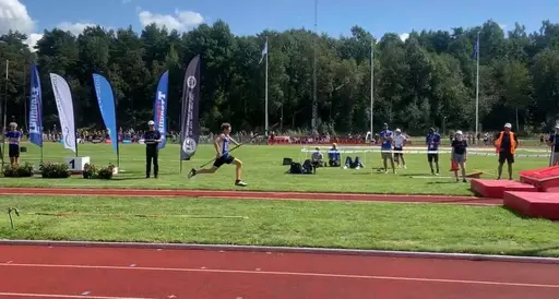 Kristoffer Eneman under Mångkamps-SM 2021 i Ljungby på Sunnerbovallen (foto: Henrik Eneman)
