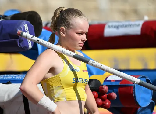 Kajsa Roth och Saga Provici representerade Sverige under U20-EM i Jerusalem. Bilden på Saga är ifrån Nordiska Juniorlandskampen i Oslo 2023. Foto: Deca Text & Bild.