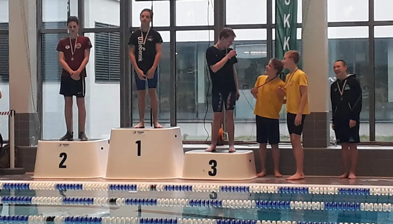 En av höjdpunkterna under helgen då Daniel Bebenek tog guld i 100 meter bröstsim. Grattis Daniel!