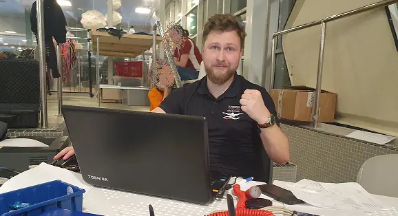 Chefstränare Trotte - vår teknikkung under tävlingen.