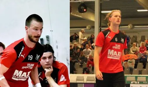 Sköld och Larsson , två av spelarna klara för division 1 truppen
