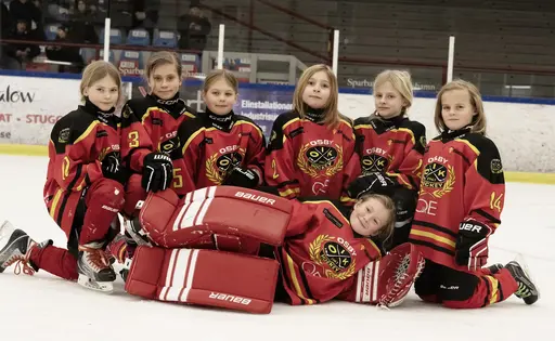 Första träningsmatchen någonsin för Osby IKs flickor 17/12-2023