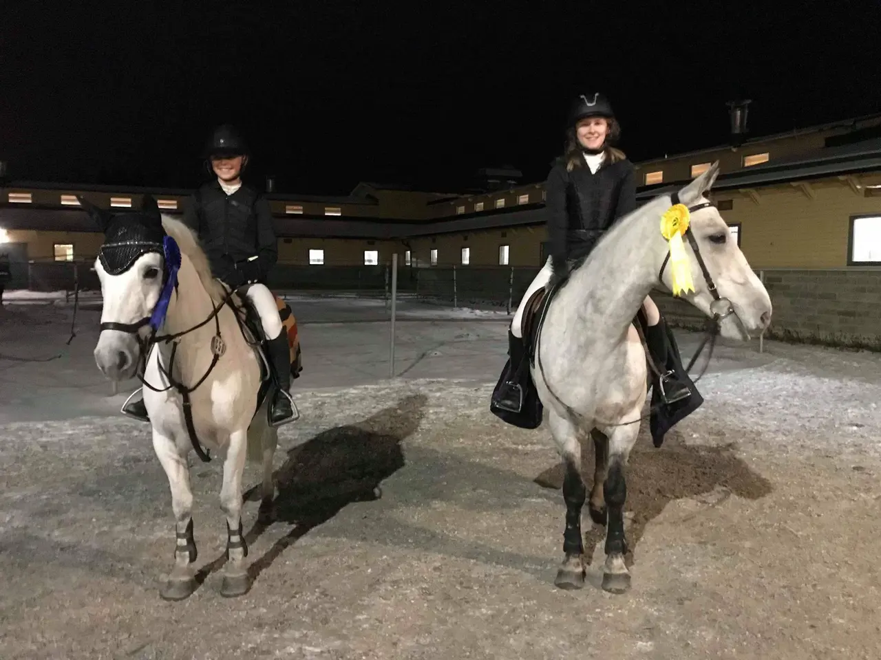 Nellie Wallgren till vänster och Hanna Hallberg till höger