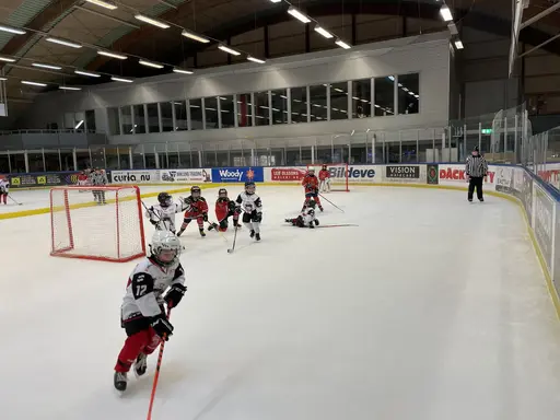 Tyärr hade Lund 3 redan lämnat isen så lagfotot blev endast på de duktiga killarna från Lund 1 och 2.