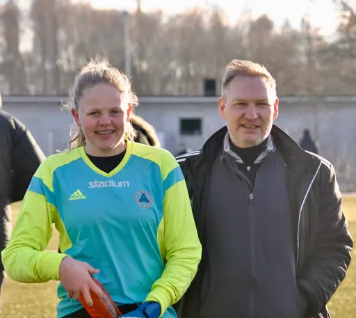 Issa 3-måls skytt och Matilda som för dagen gjorde flera fina räddningar.