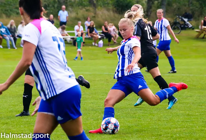 Amanda Junfors gjorde ett mål och stod för en fin insats mot Röke.