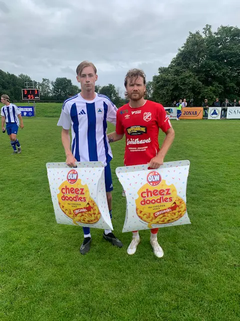 Matchens lirare; Gustav Nilsson IFC och William Berntsson Fjärås.