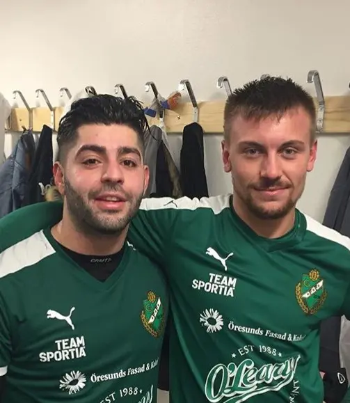Målskyttarna Fady och Jeppe.