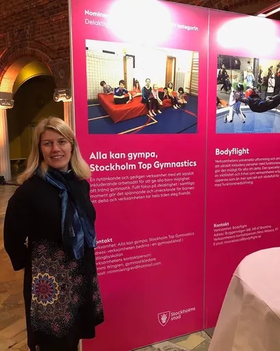 Mimmi Wingren, en av våra fantastiska ledare för alla kan gympa!