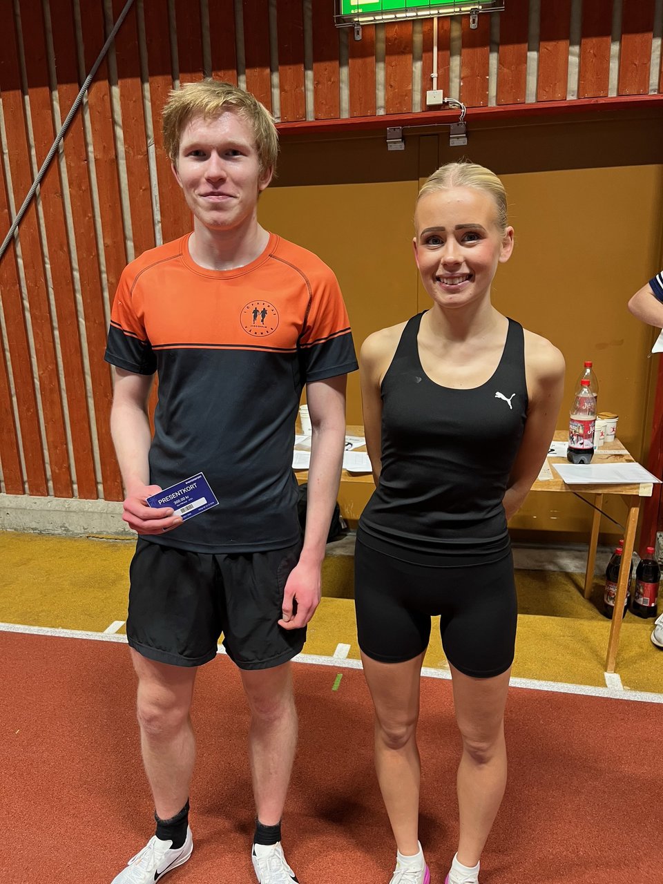 Kvällens segrare: Elvin Thorsén och Clara Vestin