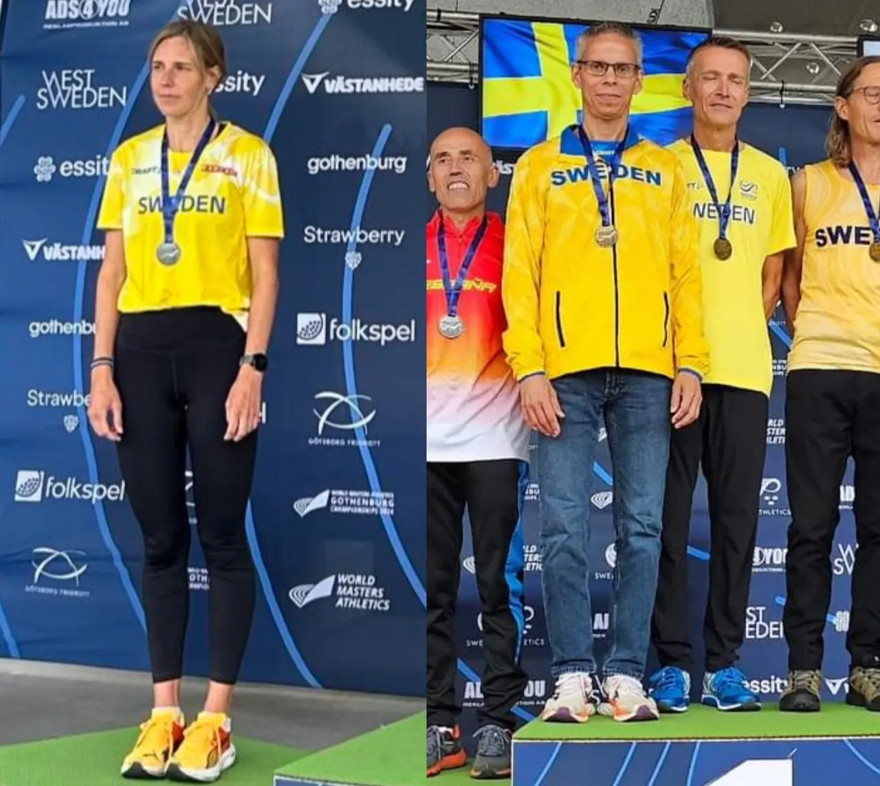 Anna Bjurman med individuellt silver och ett lagguld samt Göran Jonsson med lagguld stod för fina insatser när VVM avslutades.