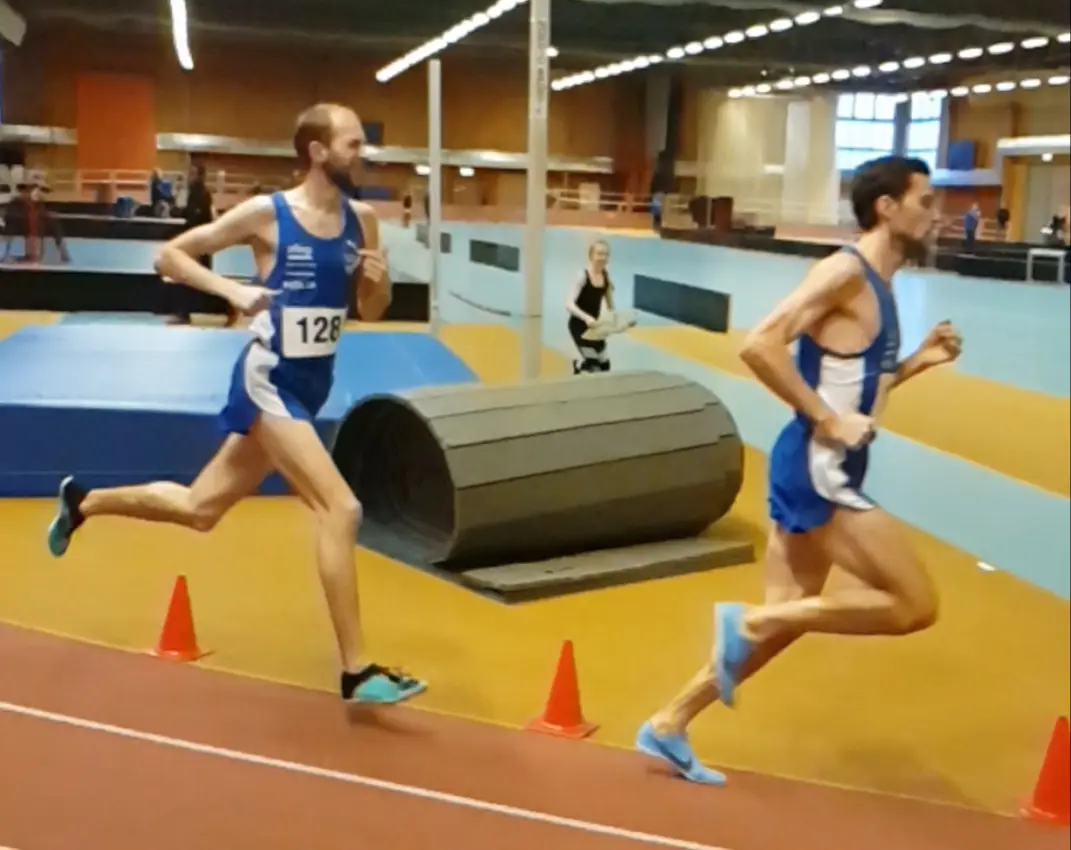 Karsten Meier och Robin Rohlen i ett fantastiskt fint 3000 m lopp