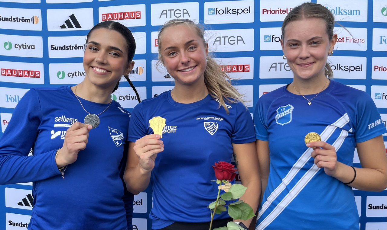 Nellie Wartanian, IFK Umeå, Wilma Svenson, IFK Växjö, Sofia Björkman, IF Kville