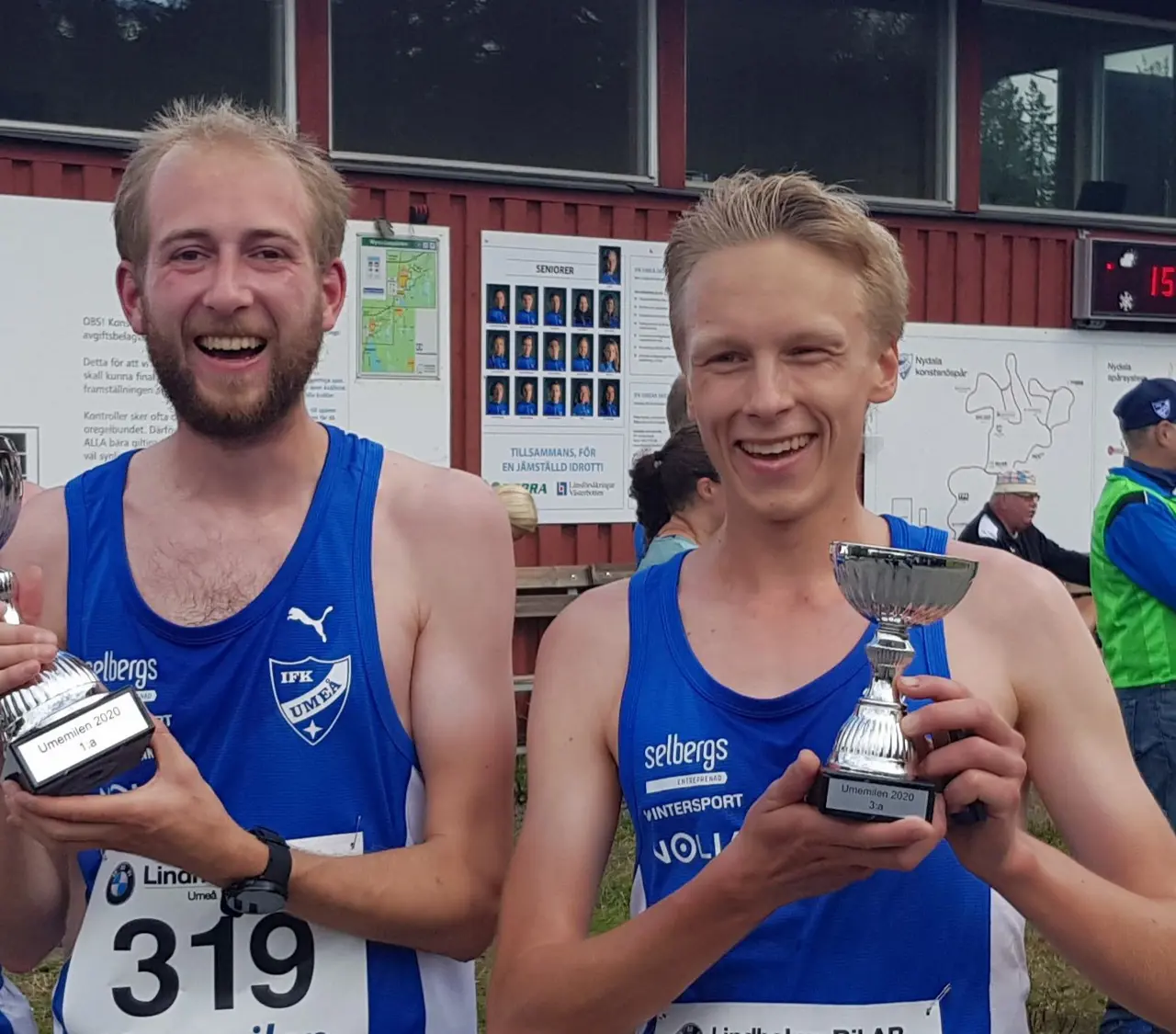 Karsten och Martin, här efter Umemilen 2020