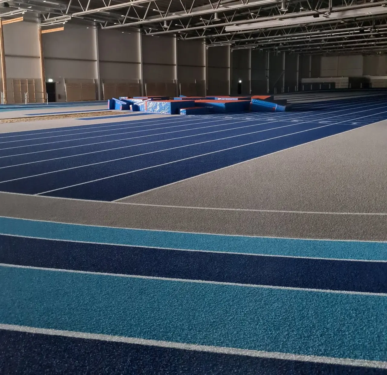 Bild från våran nya friidrottsarena Florahallen