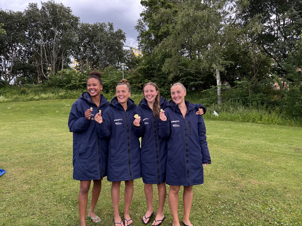 Gloria Muzito, Elsa Bergh, Linnea Sjöberg och Elise Öberg