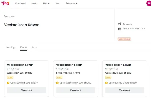 Gå in på Tjing och anmäl dig