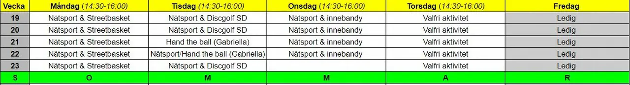 Både barn som går på fritids och som slutat på fritids är välkomna!