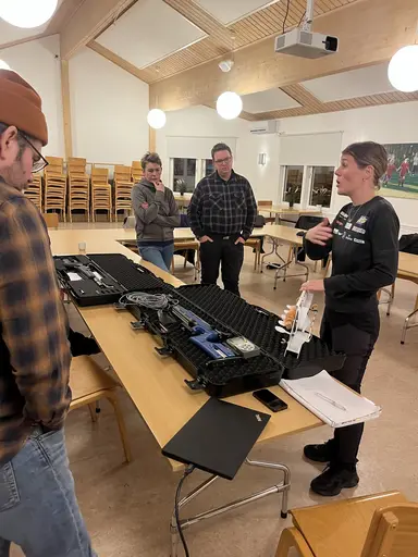 Skidskytteförbundet lånar oss utrustning i vinter