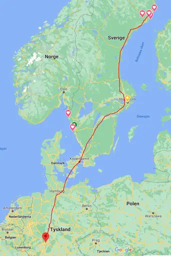 Skidstaffeten som tog Sävarborna till Frankfurt