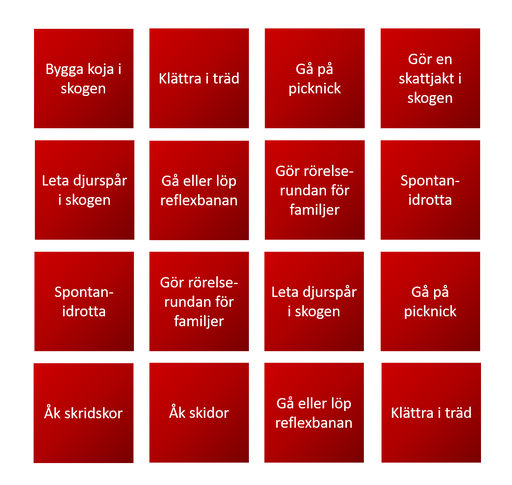 Fyra i rad ger BINGO!
