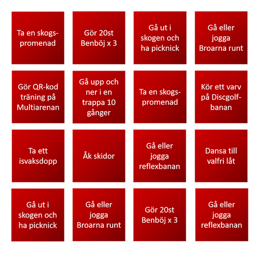 Fyra i rad ger BINGO!