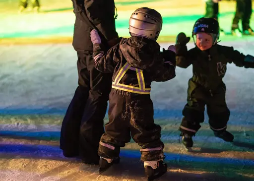 Sportlovskul för alla åldrar. Fotograf Johan Vall