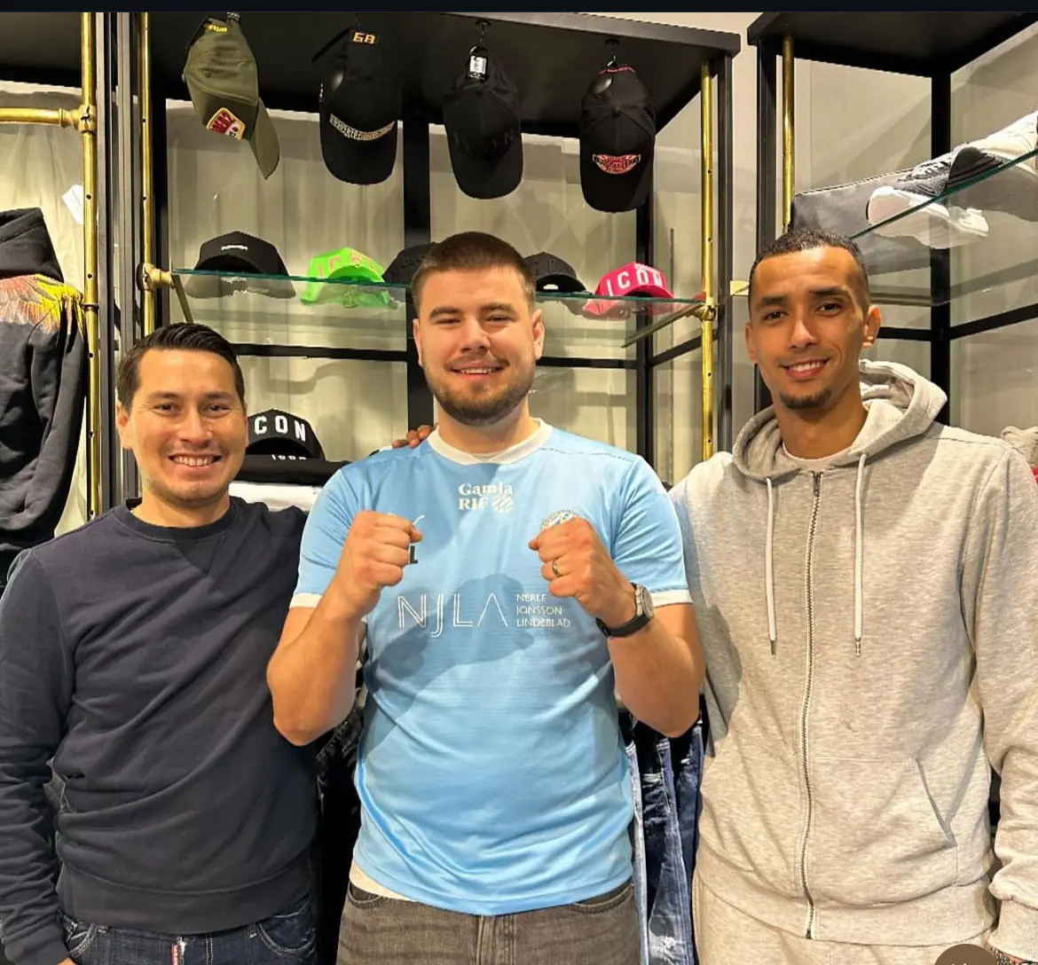 Fr. vänster Stefan Ramsten, Max Anderberg och Samuel Aziz