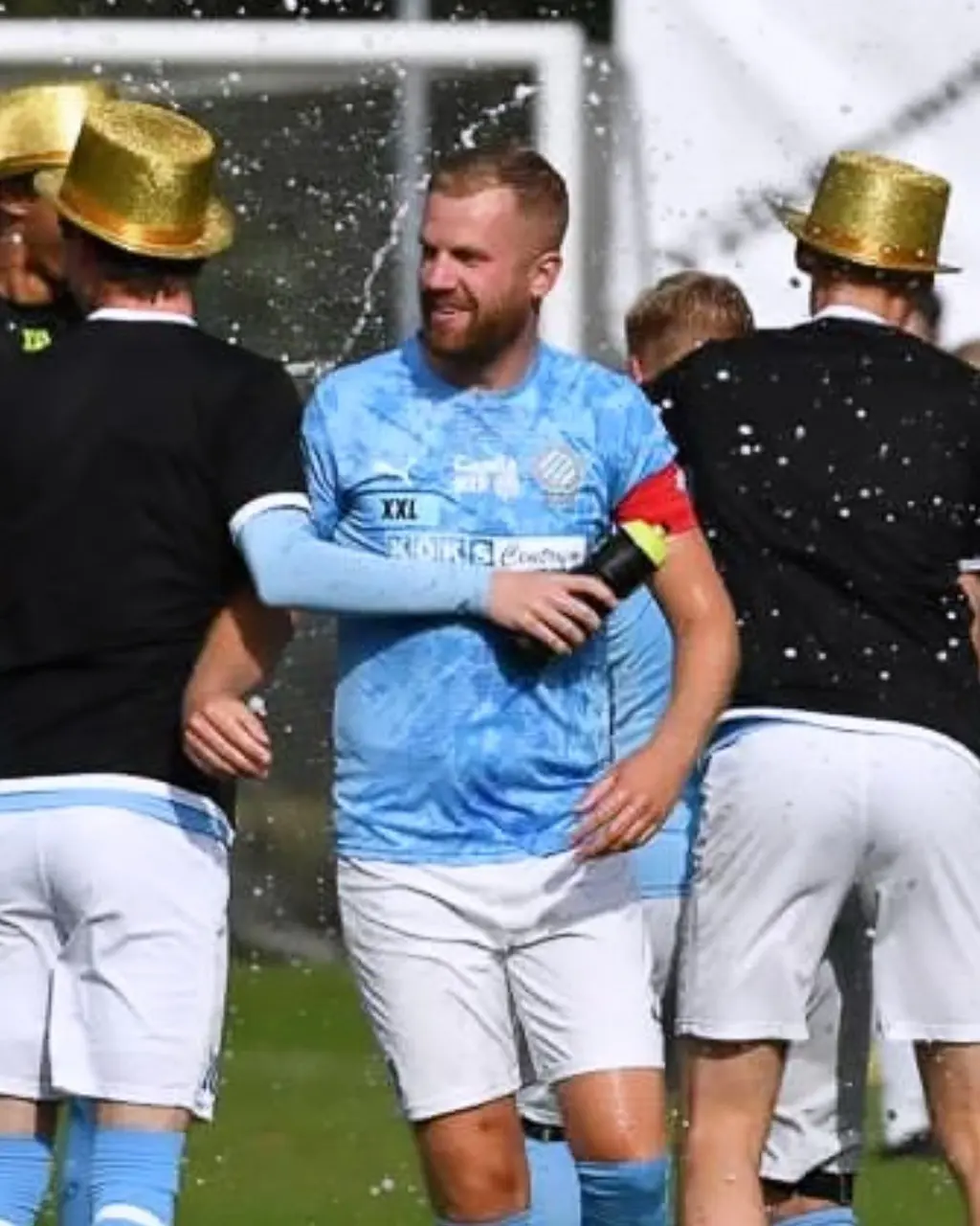 Simon Fransson efter avancemanget till div 4, 2023.