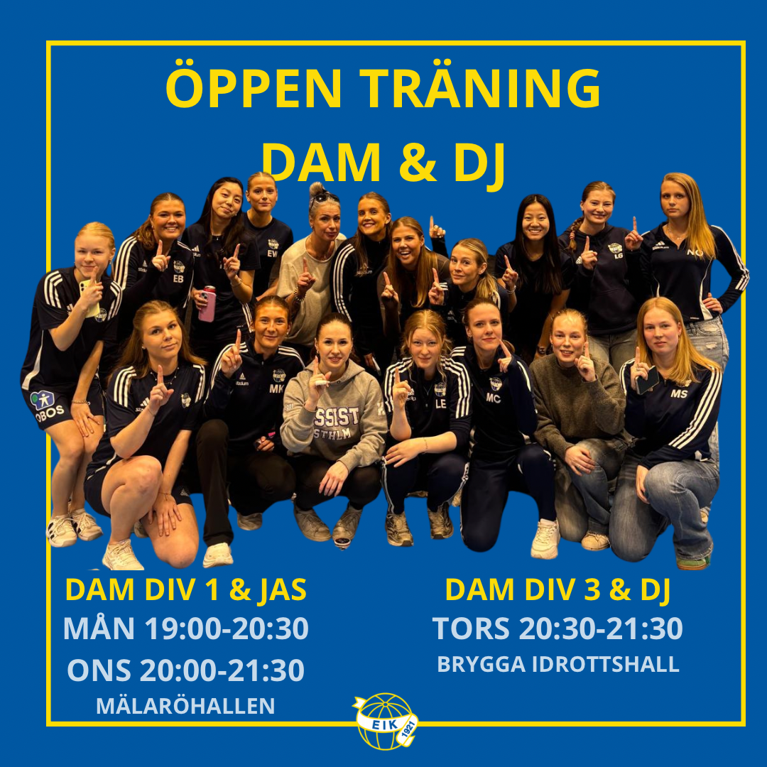 Vill du bli en av oss? Välkommen på Öppen träning!