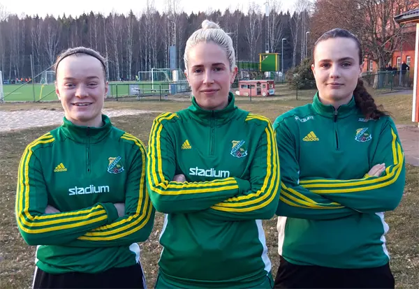 Fr.v Ellen Hedeås, Linnea Olsson och Agnes Eklund Ramböl