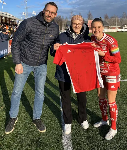 Dagens matchvärd CaféBar (Jim Olofsson och Martina Eriksson)