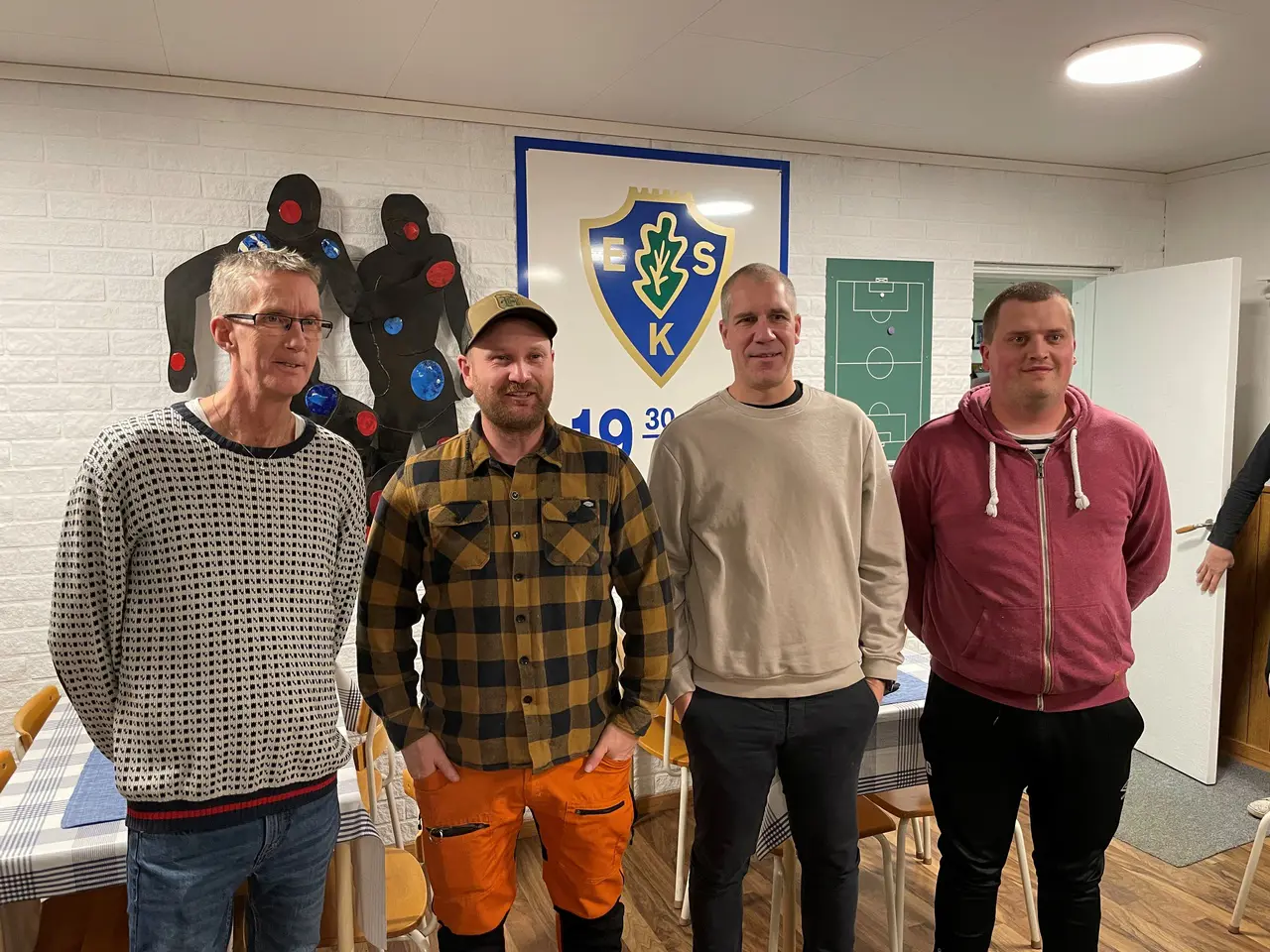 Delar av nästa års ledartrojka. Fr.v: Glenn Johansson, David Bergvall, Michael Swärd och Mattias Gustafsson.