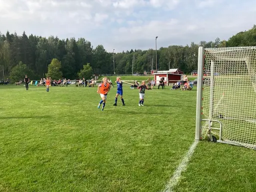 Ledarna, Erik och Gita tittar på matchen med spänd förväntan.