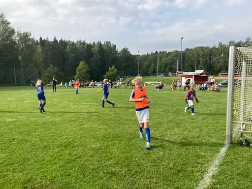 Ledarna, Erik och Gita tittar på matchen med spänd förväntan.