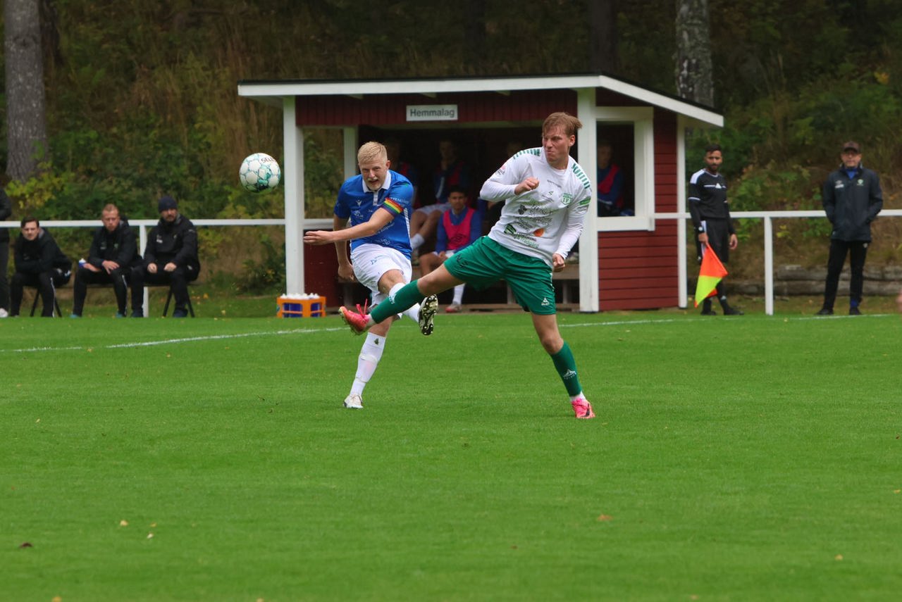 Samuel Dahlström gjorde det avgörande målet i segermatchen mot IFK Hjo. 