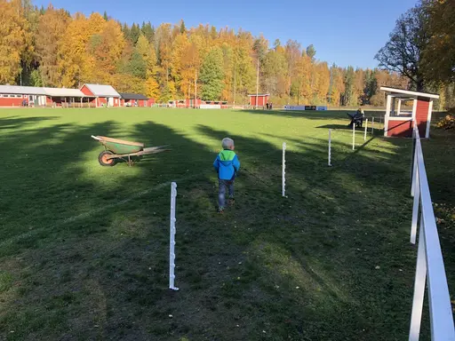 Unga som gamla medlemmar slöt upp denna soliga och ovanligt varma oktobermorgon för att iordningställa Idrottsparken efter ännu en avslutat säsong.