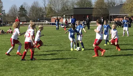 Strålande sol, fin gräsmatta och underhållande spel i Varnhem!