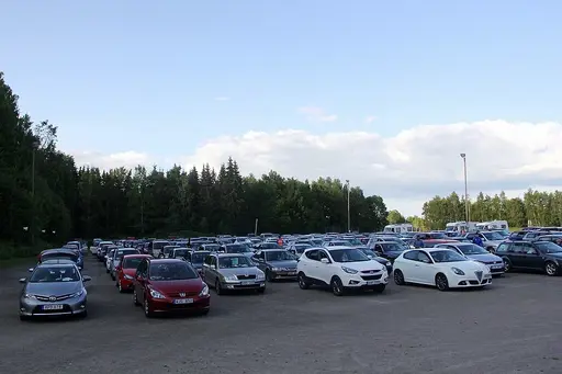 Härlig sommarkväll med Bilbingo i Ekedalen.