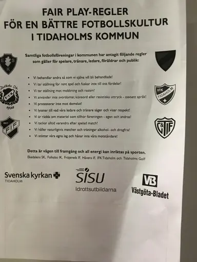 Här har vi fairplayreglerna. Repetera gärna inför avslutningen!