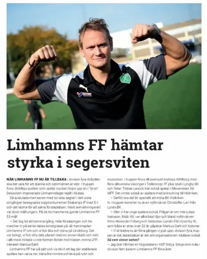ARTIKEL FRÅN SKÅNESPORT.SE