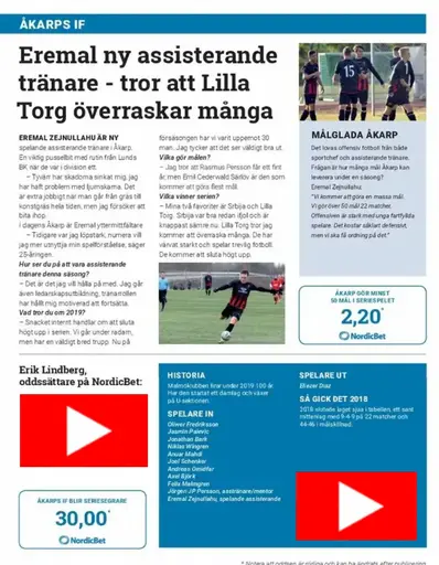ARTIKEL FRÅN SKÅNESPORT.SE