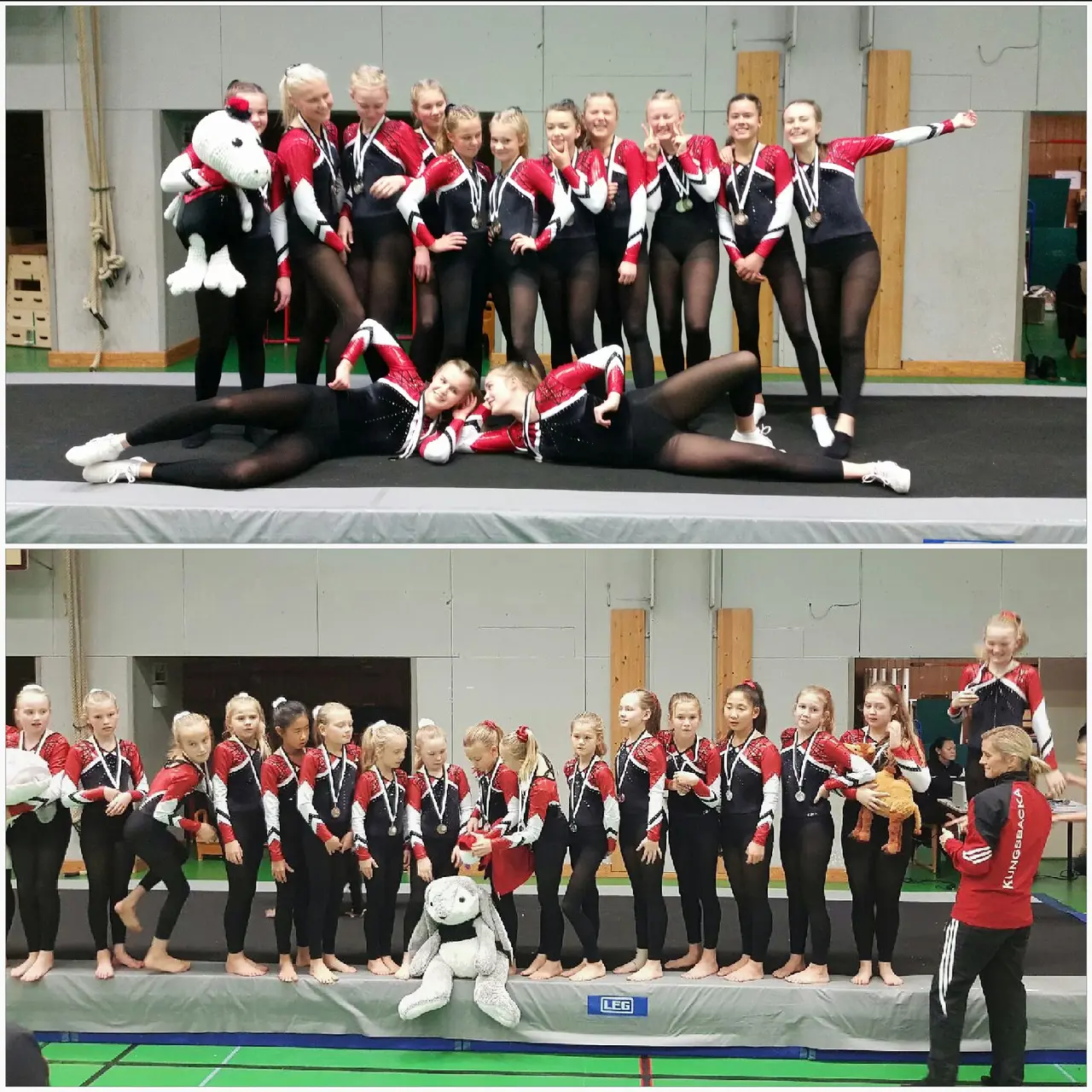Trupp indigo och trupp violett i medaljregn🏅🏅🏅🏅