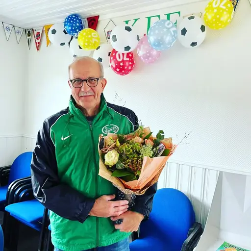 Firande i KFF klubbstuga