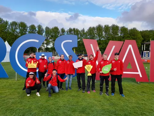 Kvilles funktionärer vid målområdet