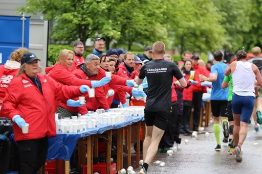 Kvilles funktionärer vid målområdet