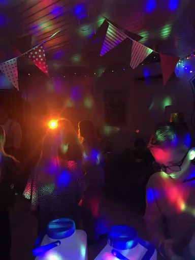 Disco i vår klubbstuga arrangerades av ungdomsrådet