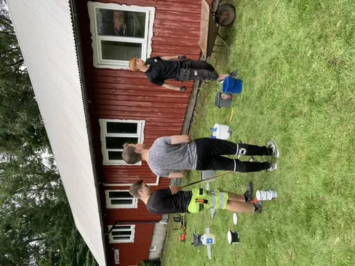 Städdag och renovering av Sportstugan